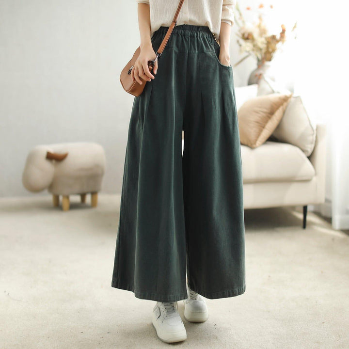 Autumn Minimalist Casual Wide Leg Pants - ZYLIRA