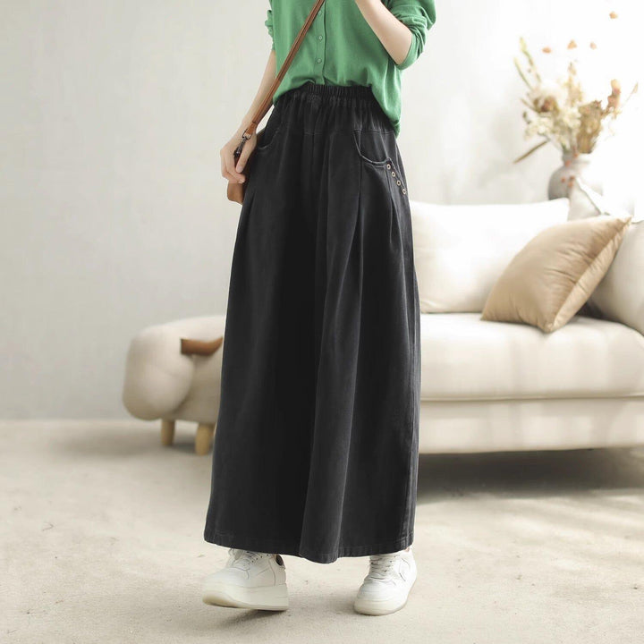 Autumn Spring Loose Cotton Solid Casual Pants - ZYLIRA