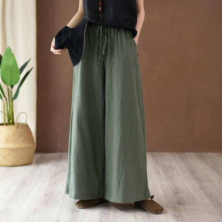 Spring Summer Women Linen Casual Pants - ZYLIRA