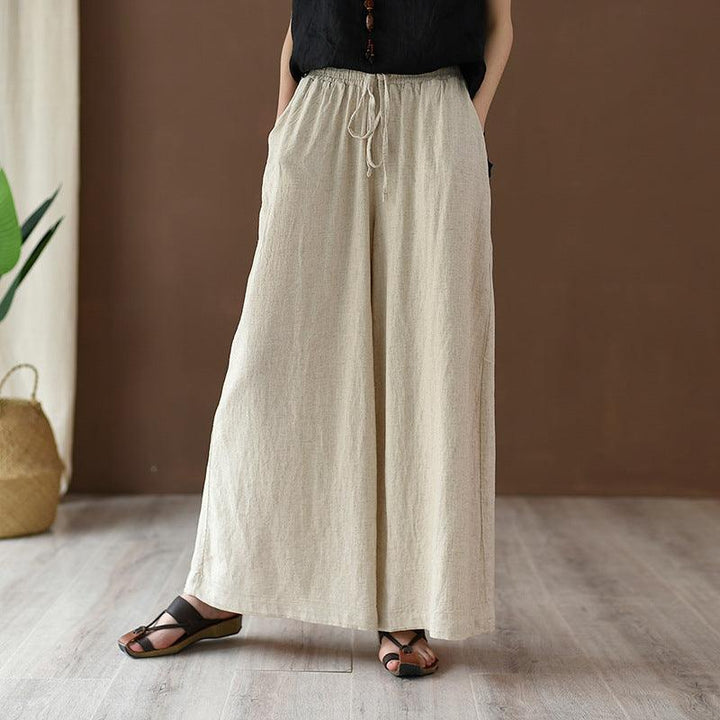 Spring Summer Women Linen Casual Pants - ZYLIRA