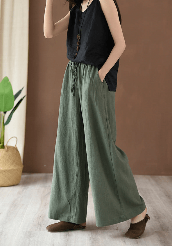 Spring Summer Women Linen Casual Pants - ZYLIRA