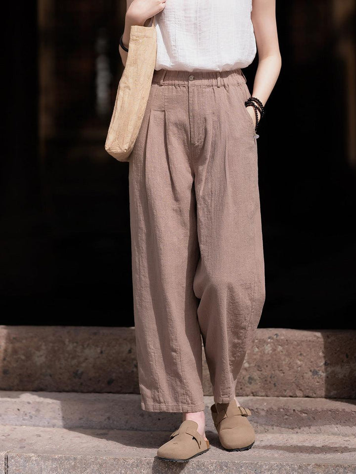 Women Summer Linen Casual Harem Pants - ZYLIRA