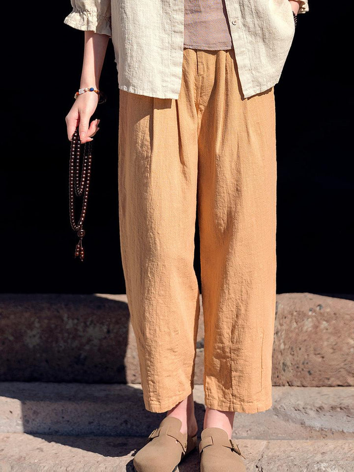 Women Summer Linen Casual Harem Pants - ZYLIRA