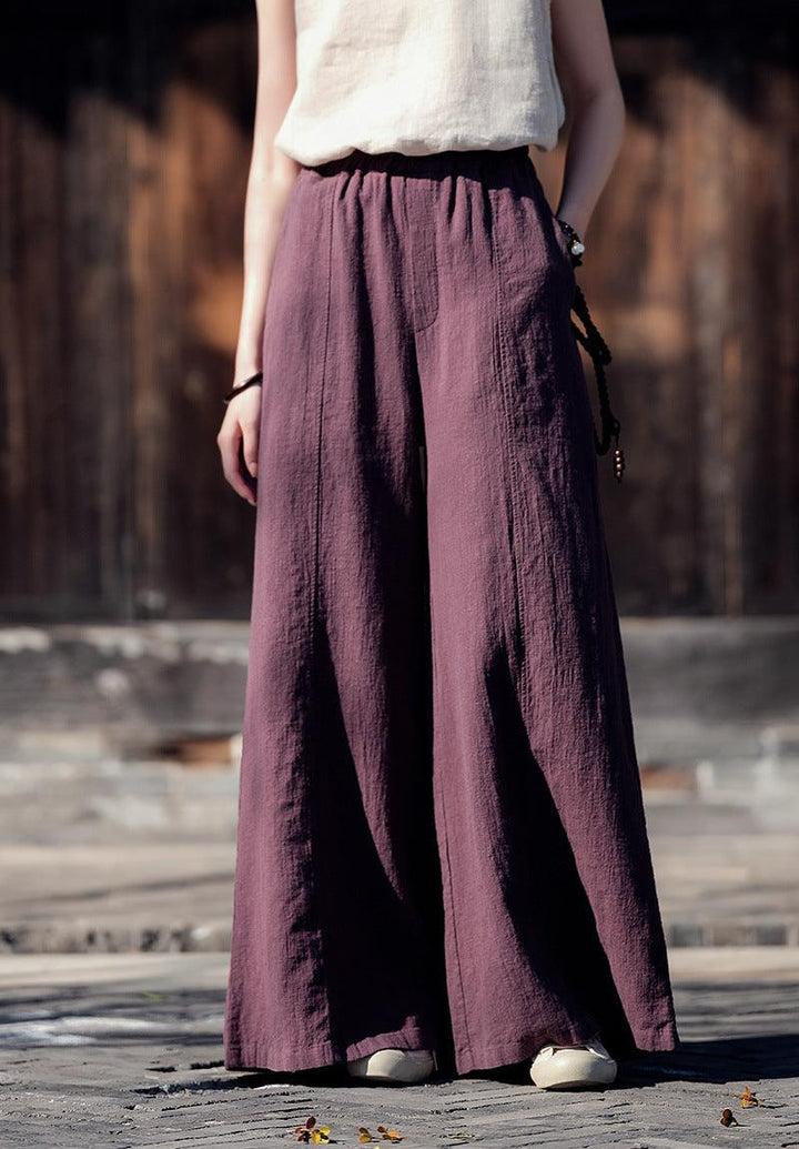 Women Summer Linen Casual Retro Loose Pants - ZYLIRA