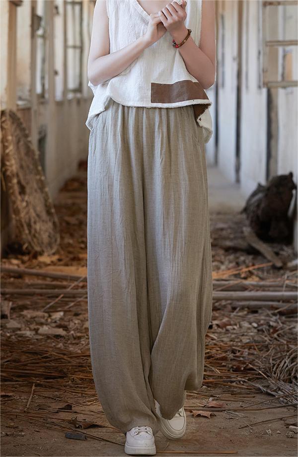 Women Summer Linen Casual Pants - ZYLIRA