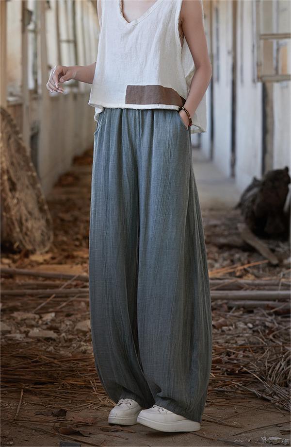 Women Summer Linen Casual Pants - ZYLIRA