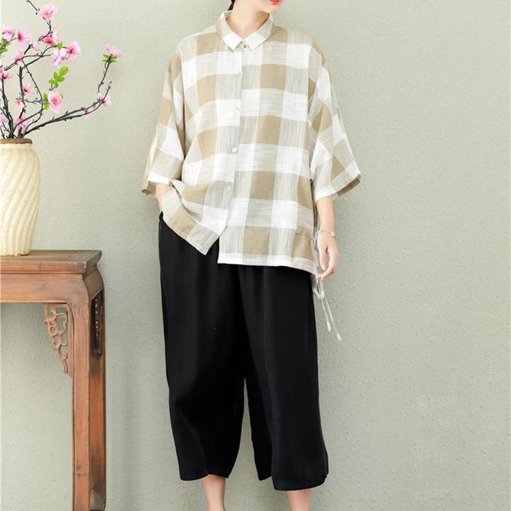 Zylira Summer Retro Loose Wide Leg Pants - ZYLIRA