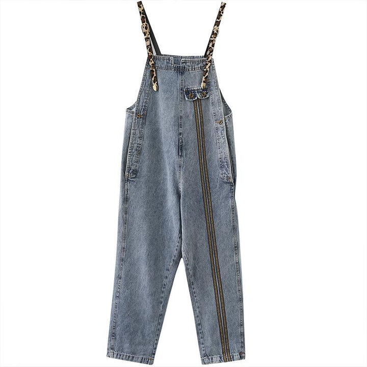 Women Retro Loose Autumn Denim Jumpsuit - ZYLIRA