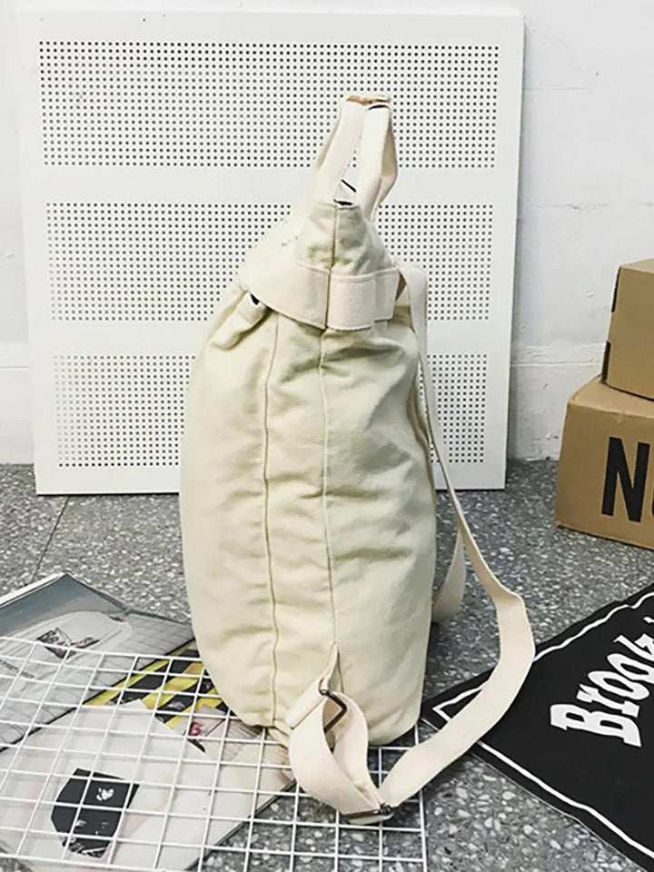 Unisex Solid Color School Bag Backpack - ZYLIRA