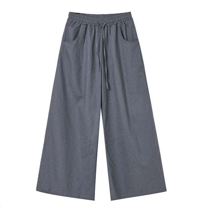 Plus Size Loose Linen Wide-leg Pants - ZYLIRA