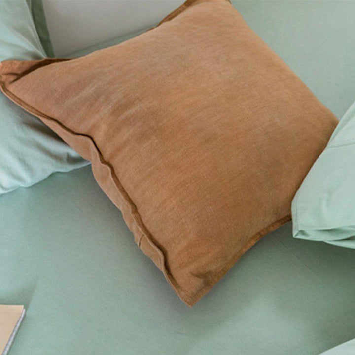 Cotton Linen Backrest Pillow Cushion Pillowcase - ZYLIRA