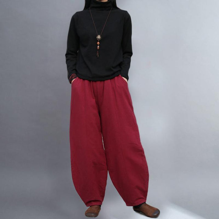 Cotton Linen Winter Warm Pants - ZYLIRA