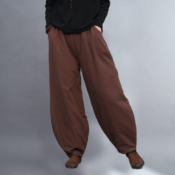 Cotton Linen Winter Warm Pants - ZYLIRA