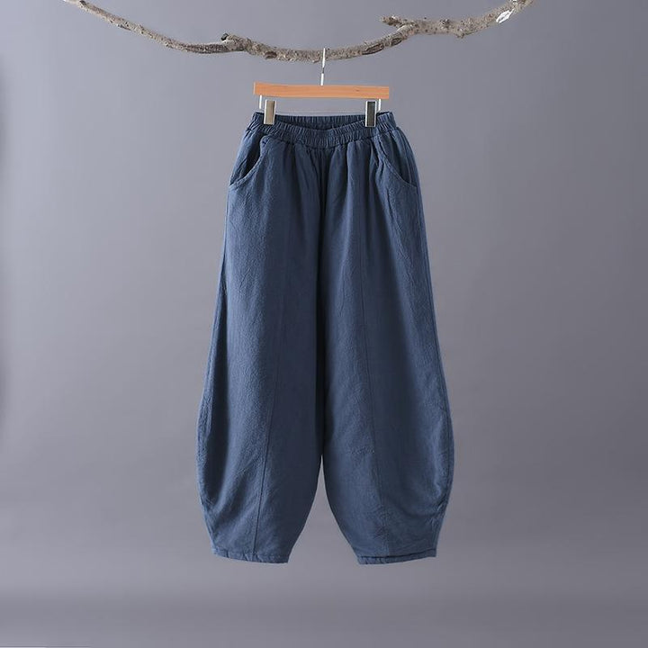 Cotton Linen Winter Warm Pants - ZYLIRA