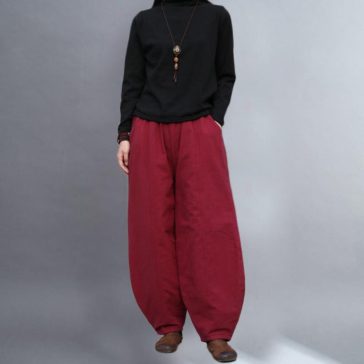 Cotton Linen Winter Warm Pants - ZYLIRA