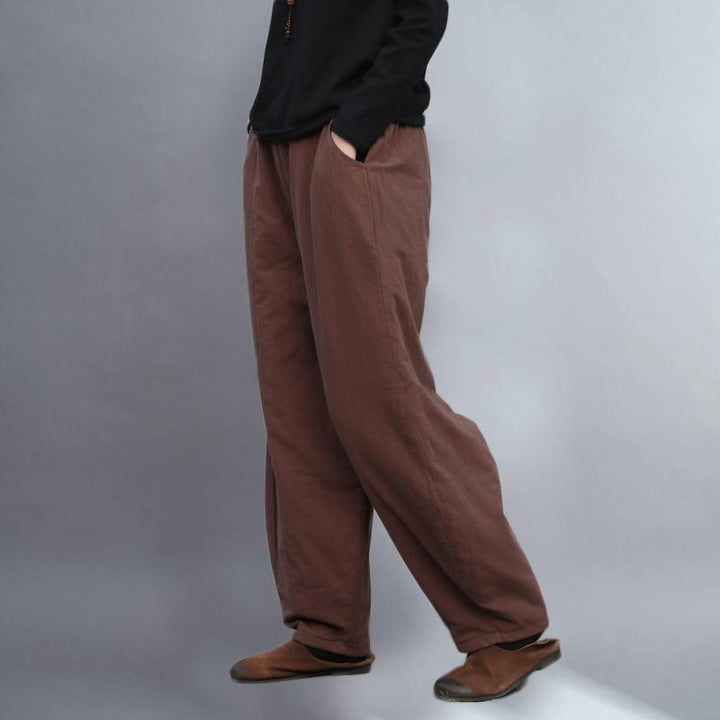 Cotton Linen Winter Warm Pants - ZYLIRA