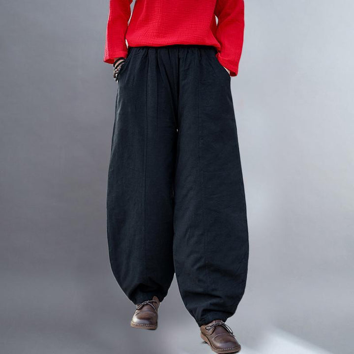 Cotton Linen Winter Warm Pants - ZYLIRA