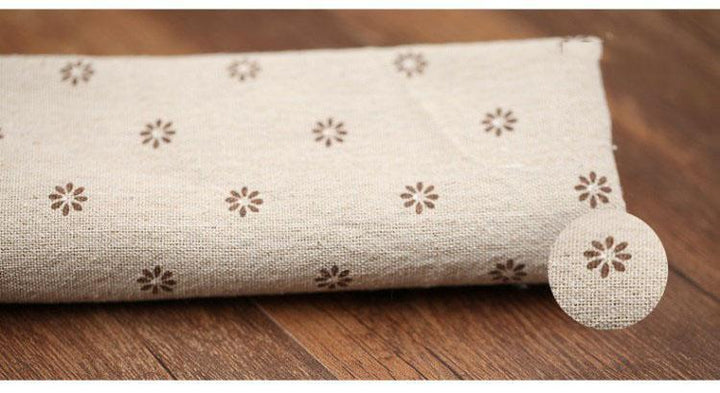 Farmhouse Style Cotton Linen Daisies Tablecloth - ZYLIRA