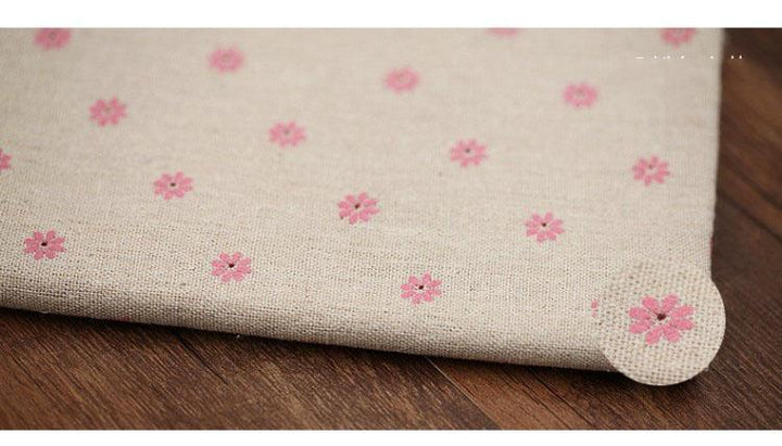 Farmhouse Style Cotton Linen Daisies Tablecloth - ZYLIRA