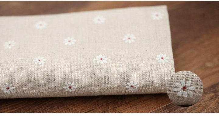 Farmhouse Style Cotton Linen Daisies Tablecloth - ZYLIRA