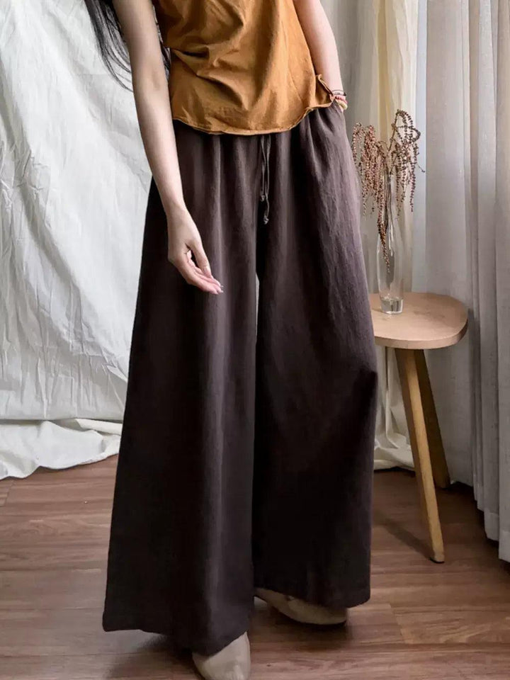 Zylira Women Dark Brown Trendy High- Waist Pants - ZYLIRA