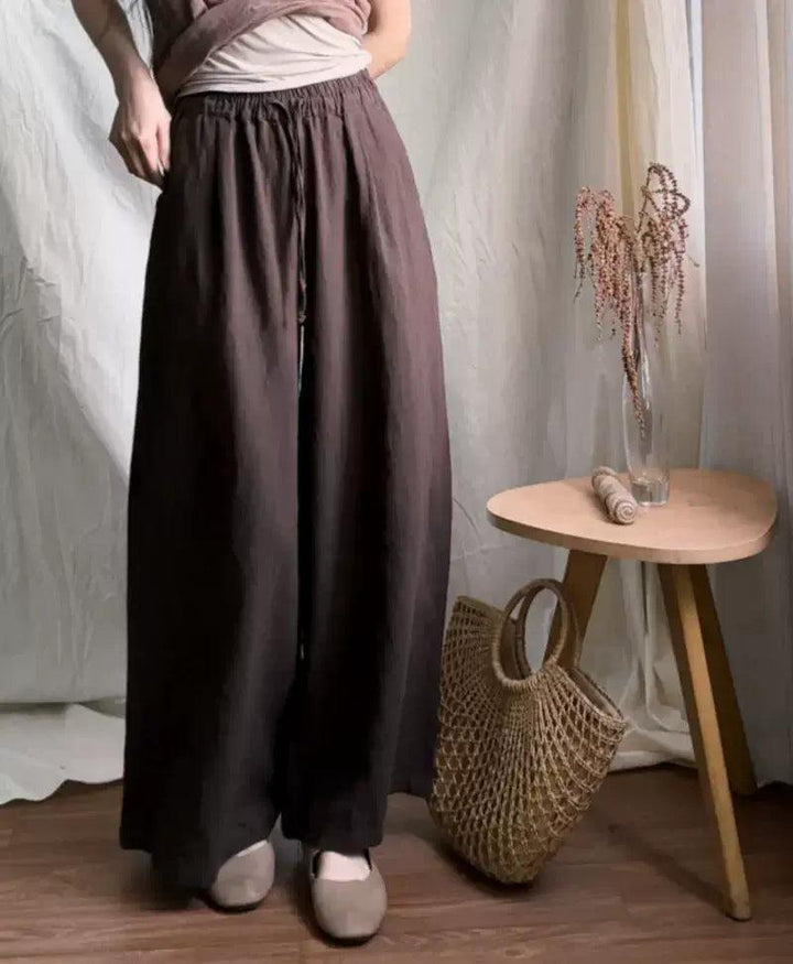 Zylira Women Dark Brown Trendy High- Waist Pants - ZYLIRA