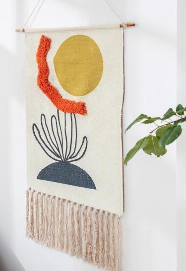 Hand-Woven Tassel Tapestry Nordic Hanging House Decoration - ZYLIRA