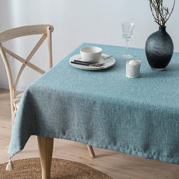 Japanese Style Living Room Accessories Cotton Linen Tablecloth - ZYLIRA