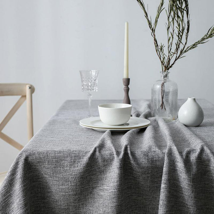 Japanese Style Living Room Accessories Cotton Linen Tablecloth - ZYLIRA