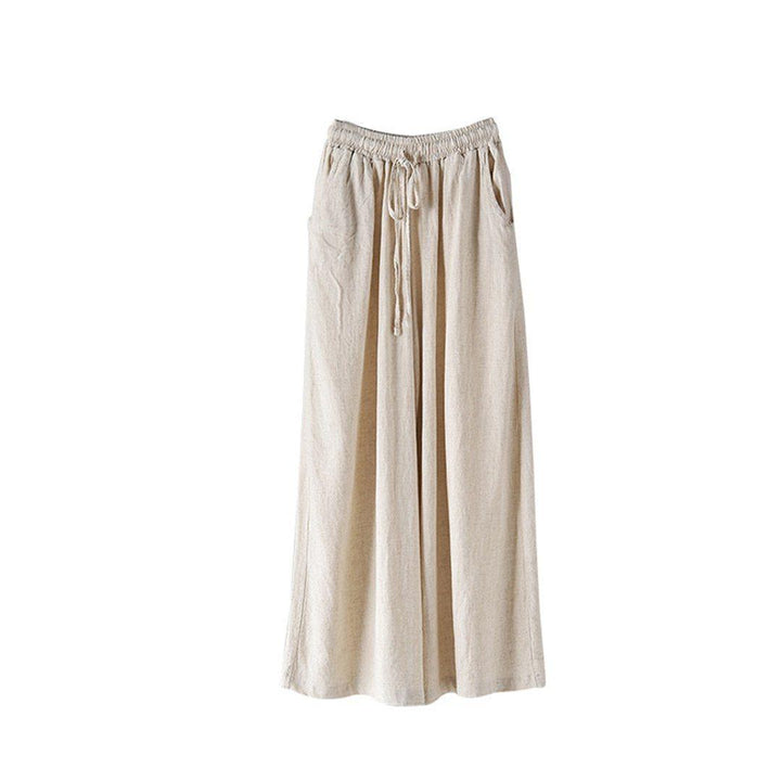 Lightweight Solid Wide Leg Pants - ZYLIRA