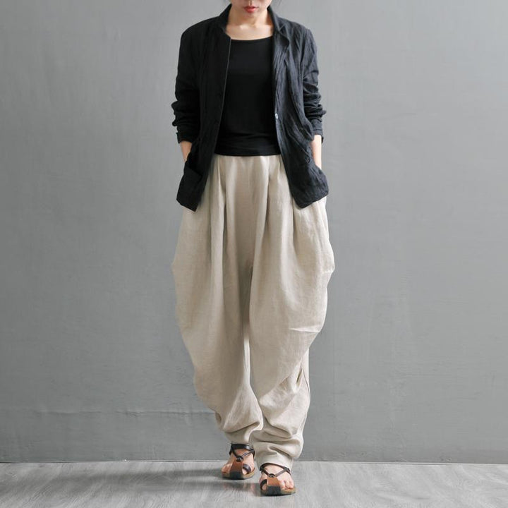 Linen Women's Summer Loose Casual Trousers Pants - ZYLIRA