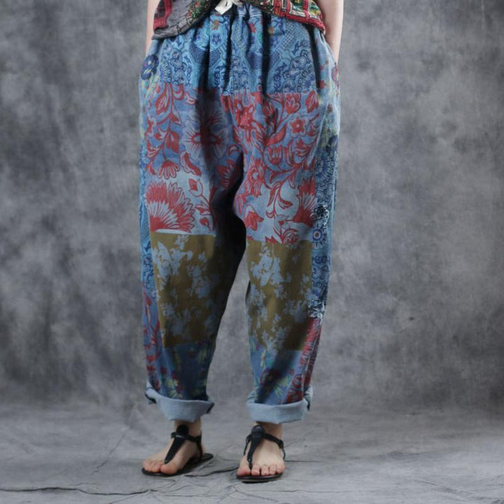 Literary Summer Harem Casual Loose Pants - ZYLIRA