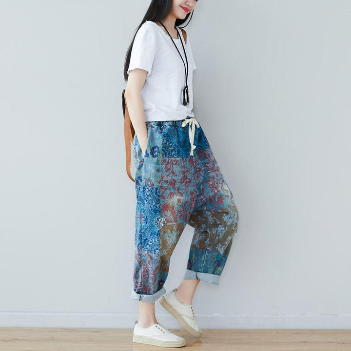 Literary Summer Harem Casual Loose Pants - ZYLIRA