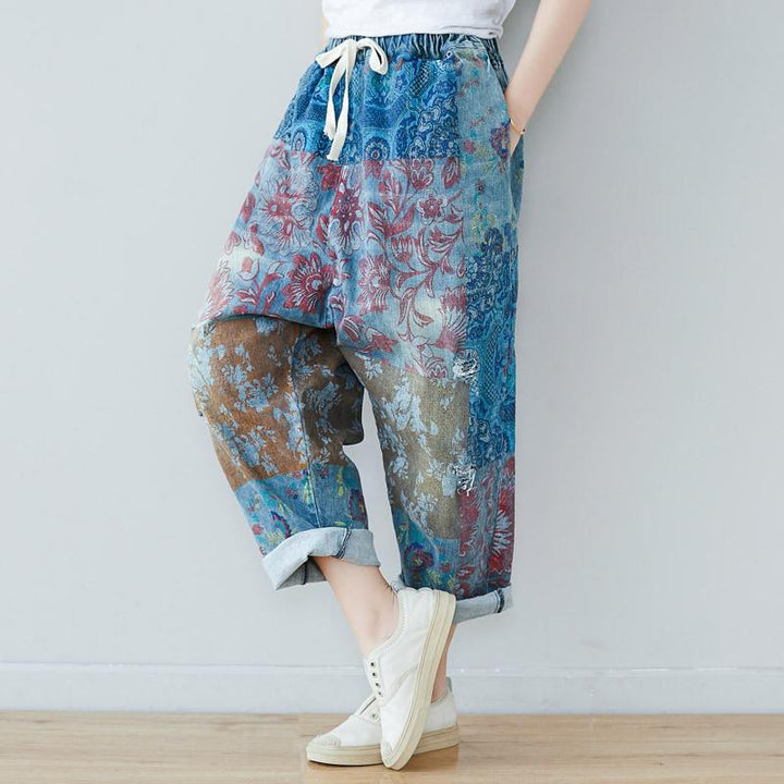 Literary Summer Harem Casual Loose Pants - ZYLIRA