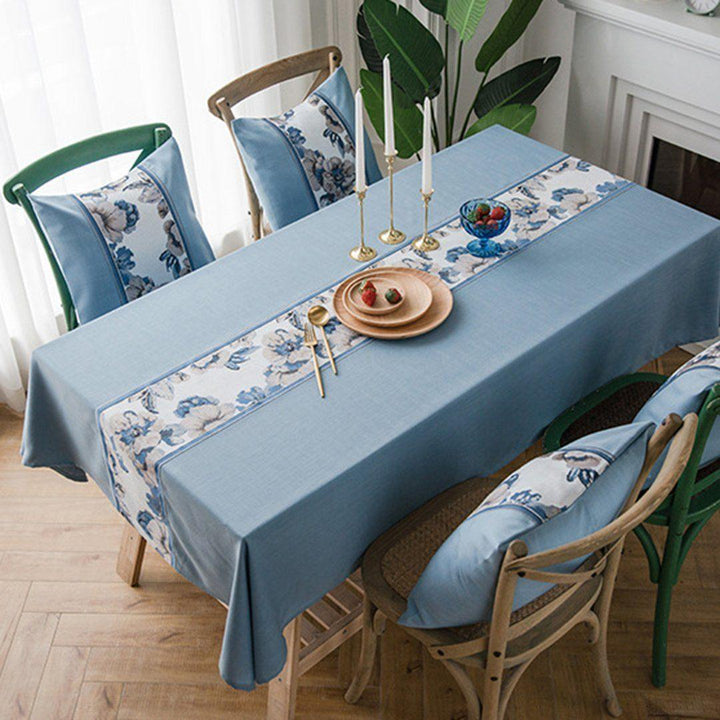 Modern Simple Cotton Linen Dining Table Cloth Rectangular Tea Table Cloth - ZYLIRA