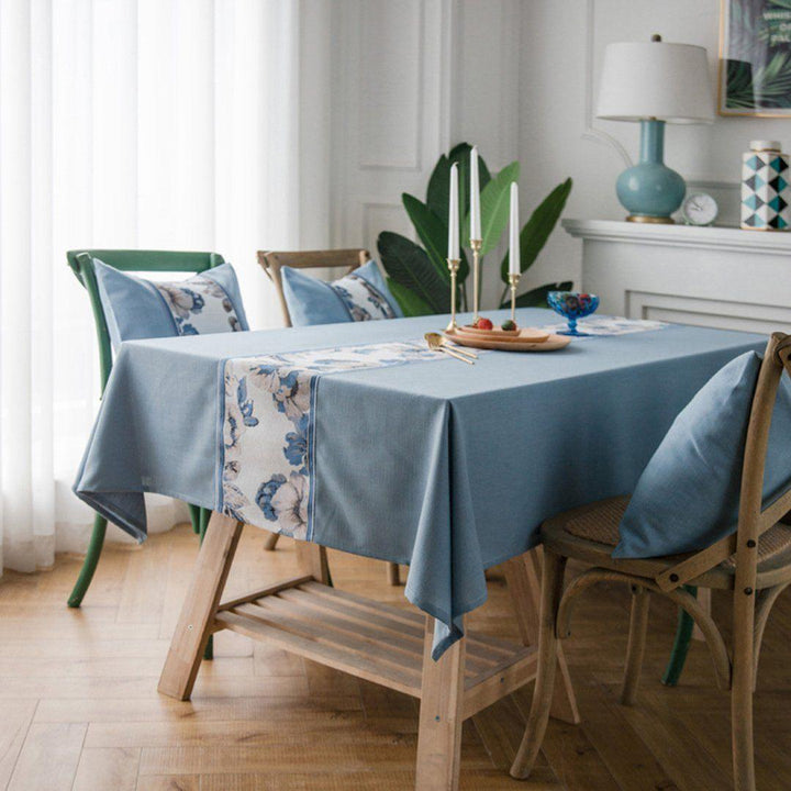 Modern Simple Cotton Linen Dining Table Cloth Rectangular Tea Table Cloth - ZYLIRA