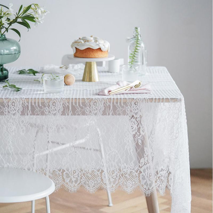 Nordic Farmhouse Style Lace Napkin Tablecloth - ZYLIRA