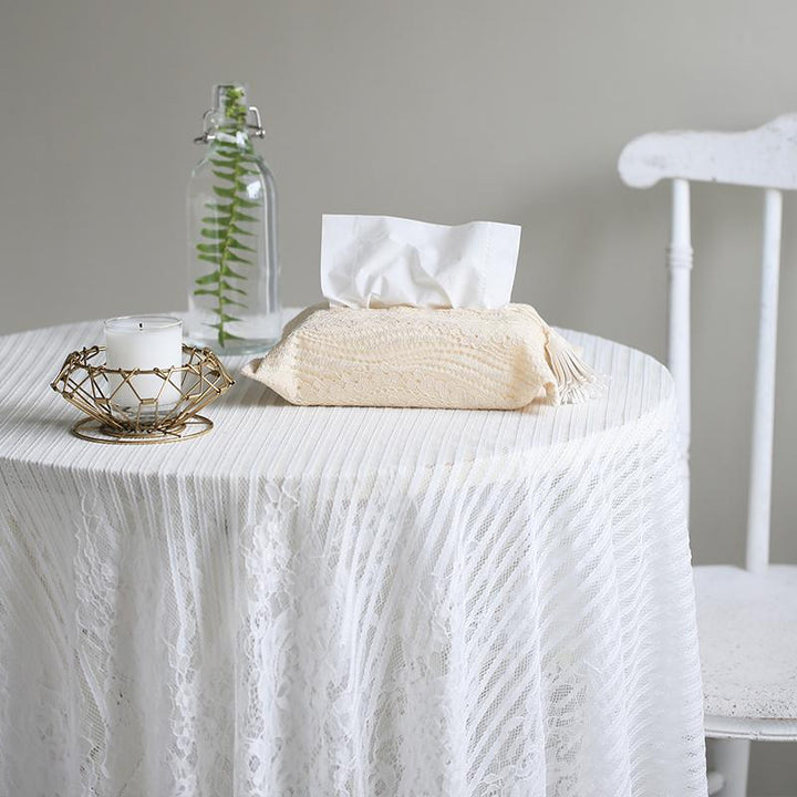 Nordic Farmhouse Style Lace Napkin Tablecloth - ZYLIRA