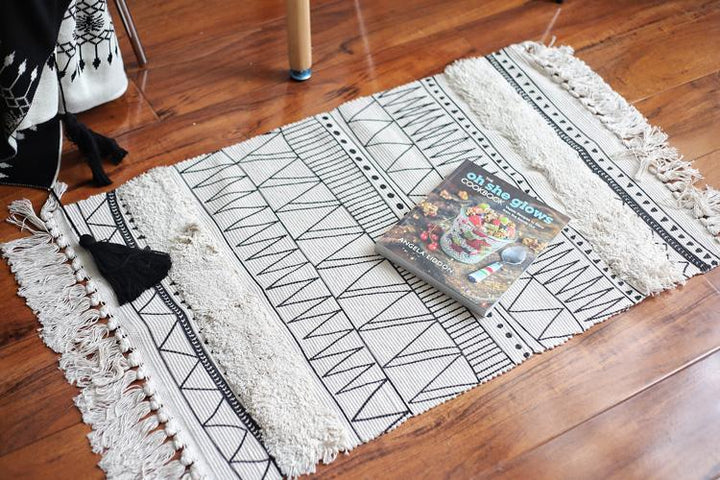 Nordic Moroccan Carpet Floor Mat Geometric Tassel Carpet - ZYLIRA