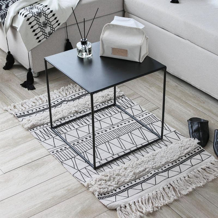 Nordic Moroccan Carpet Floor Mat Geometric Tassel Carpet - ZYLIRA