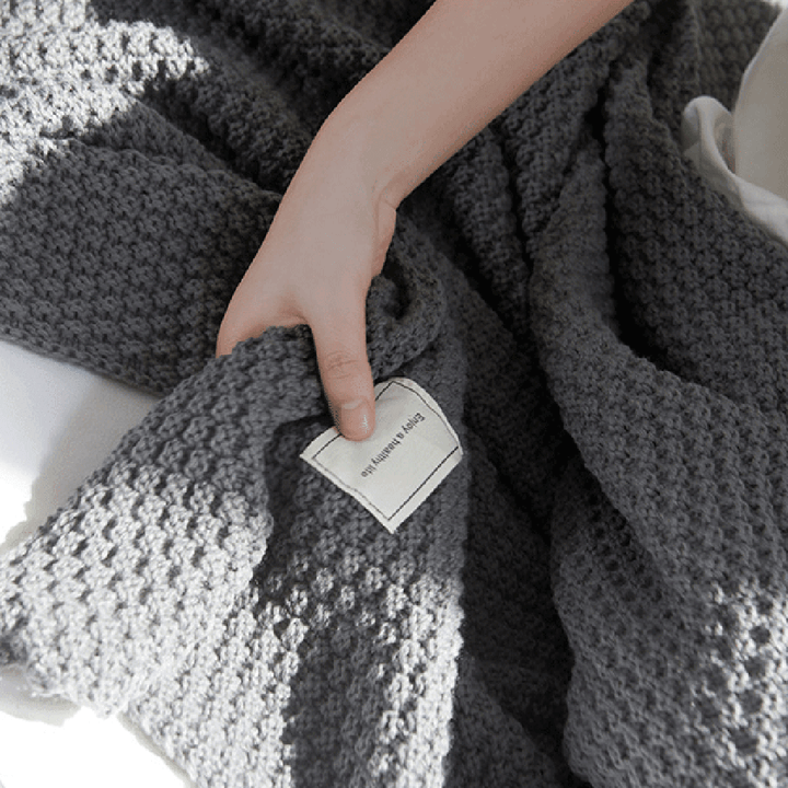 Nordic Style Leisure Knitted Sofa Blanket - ZYLIRA