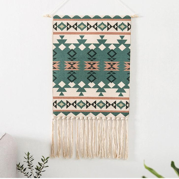 Nordic Tapestry Tassels Handmade Woven Background Wall Hanging Decoration - ZYLIRA