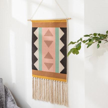 Nordic Tapestry Tassels Handmade Woven Background Wall Hanging Decoration - ZYLIRA