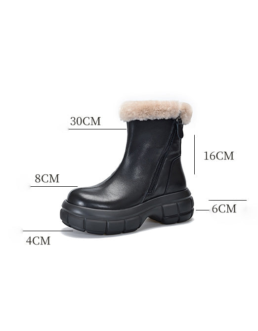 ComfortablezyliraFurLinerRoundToePlatformWinterBoots. zylira boots