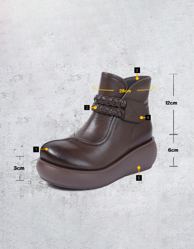 zylira boots WideToeBoxRetroWedgeBoots