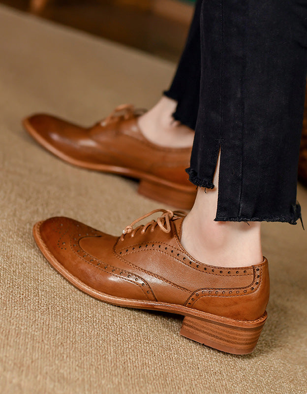 Handmade British Style Vintage Oxford Shoes Feb Shoes Collection 2022 178.00