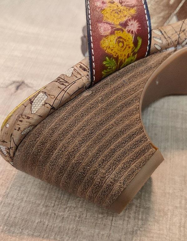 Ethnic Vintage Handmade Flowers Leather Slippers - ZYLIRA