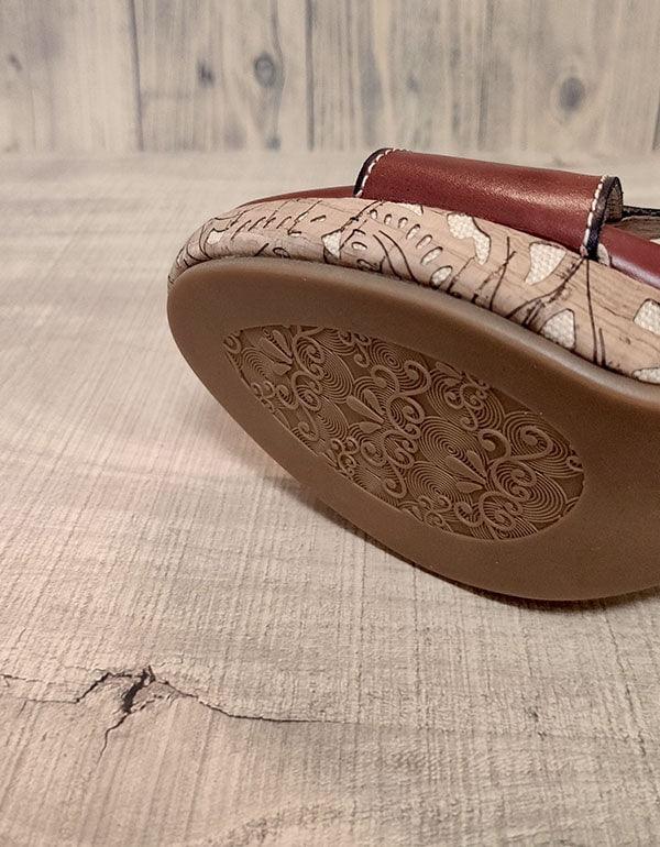 Ethnic Vintage Handmade Flowers Leather Slippers - ZYLIRA