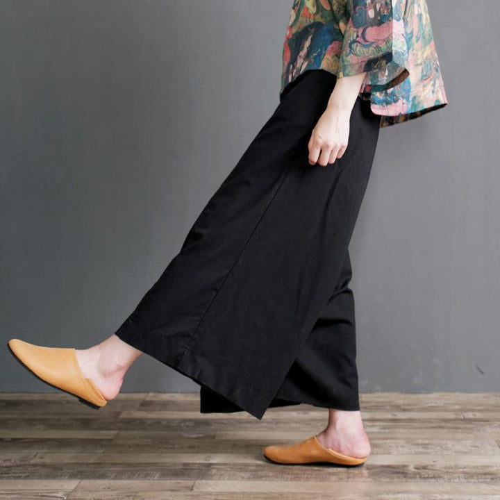 Original Design Cotton Linen Wide Leg Pants - ZYLIRA