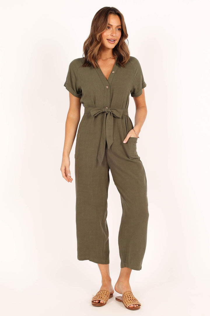 Archie Jumpsuit - Olive - ZYLIRA